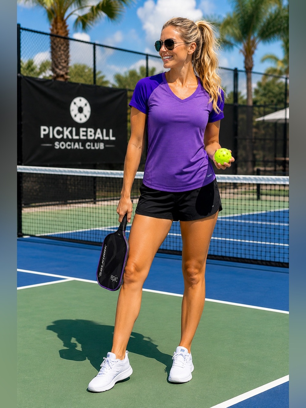 Patagonia Purple Performance Tee